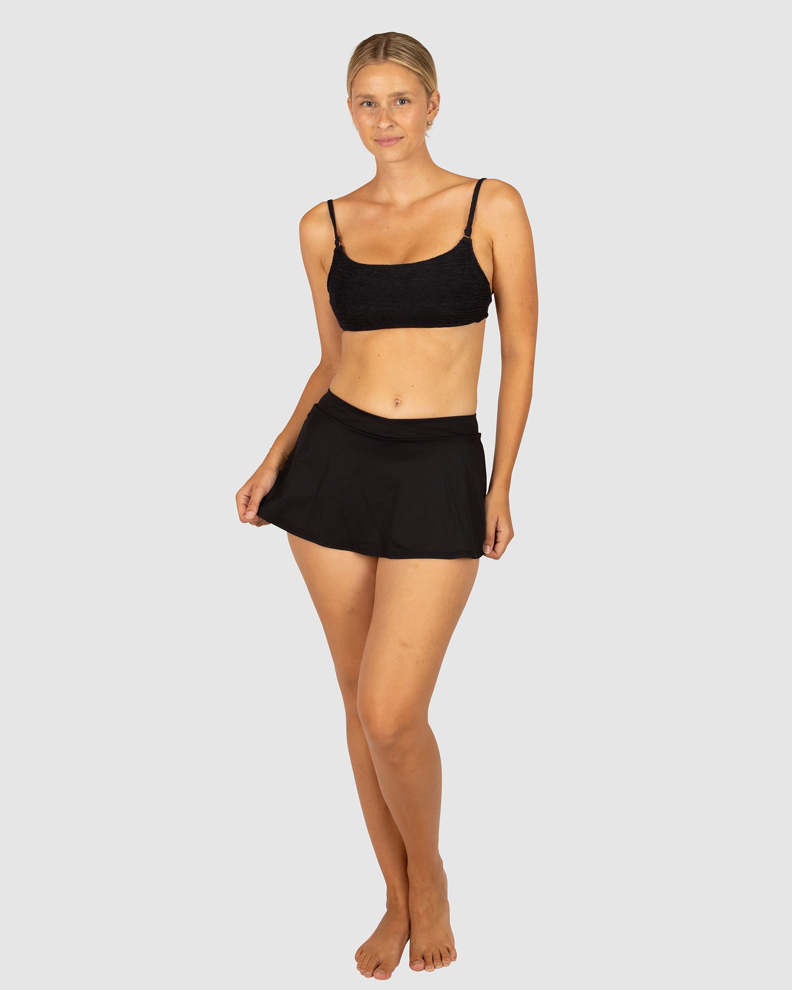 Chloro V Band Skirted Bikini Bottom Baku Swimwear