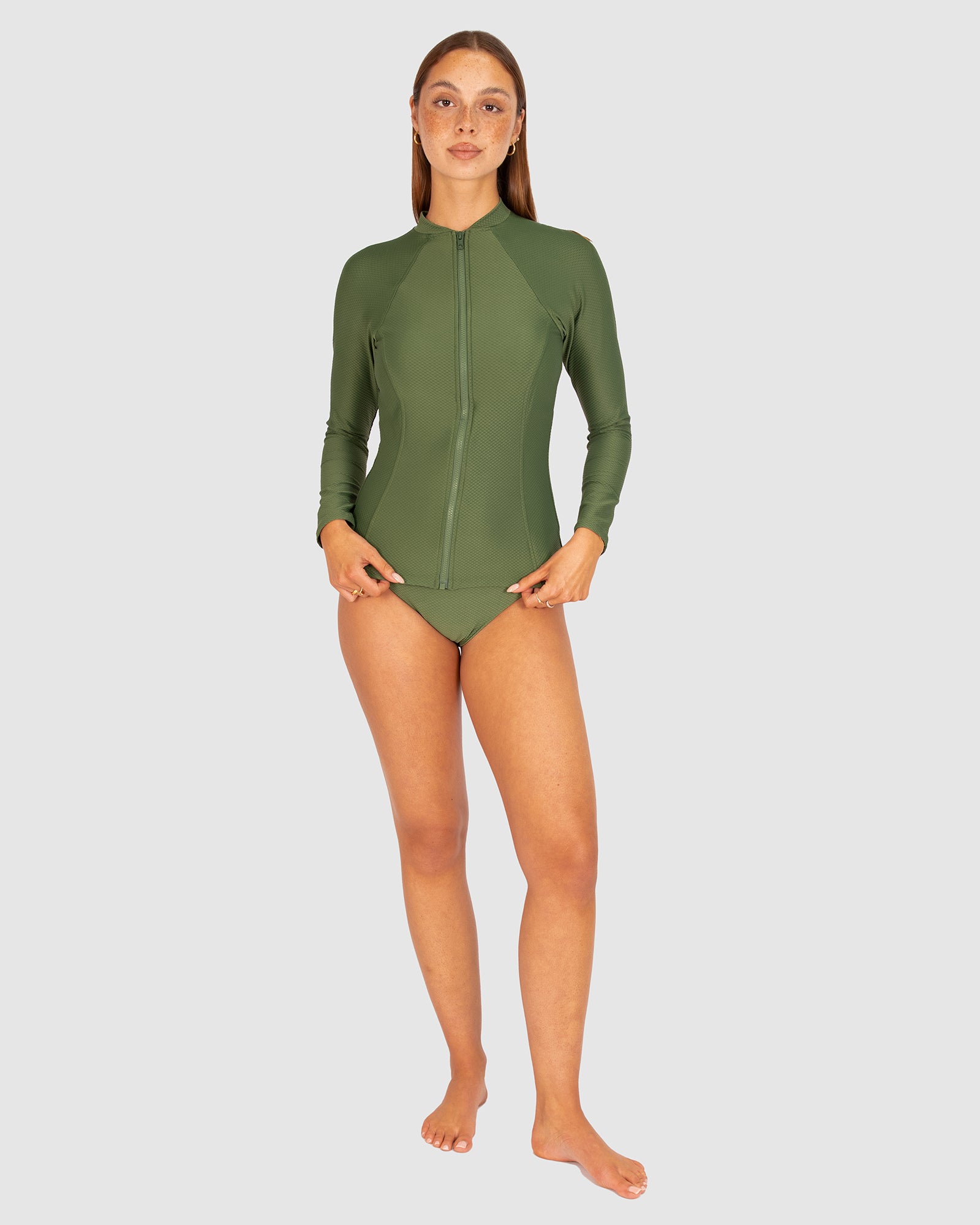 Rococco Long Sleeve Rash Vest Swimwear