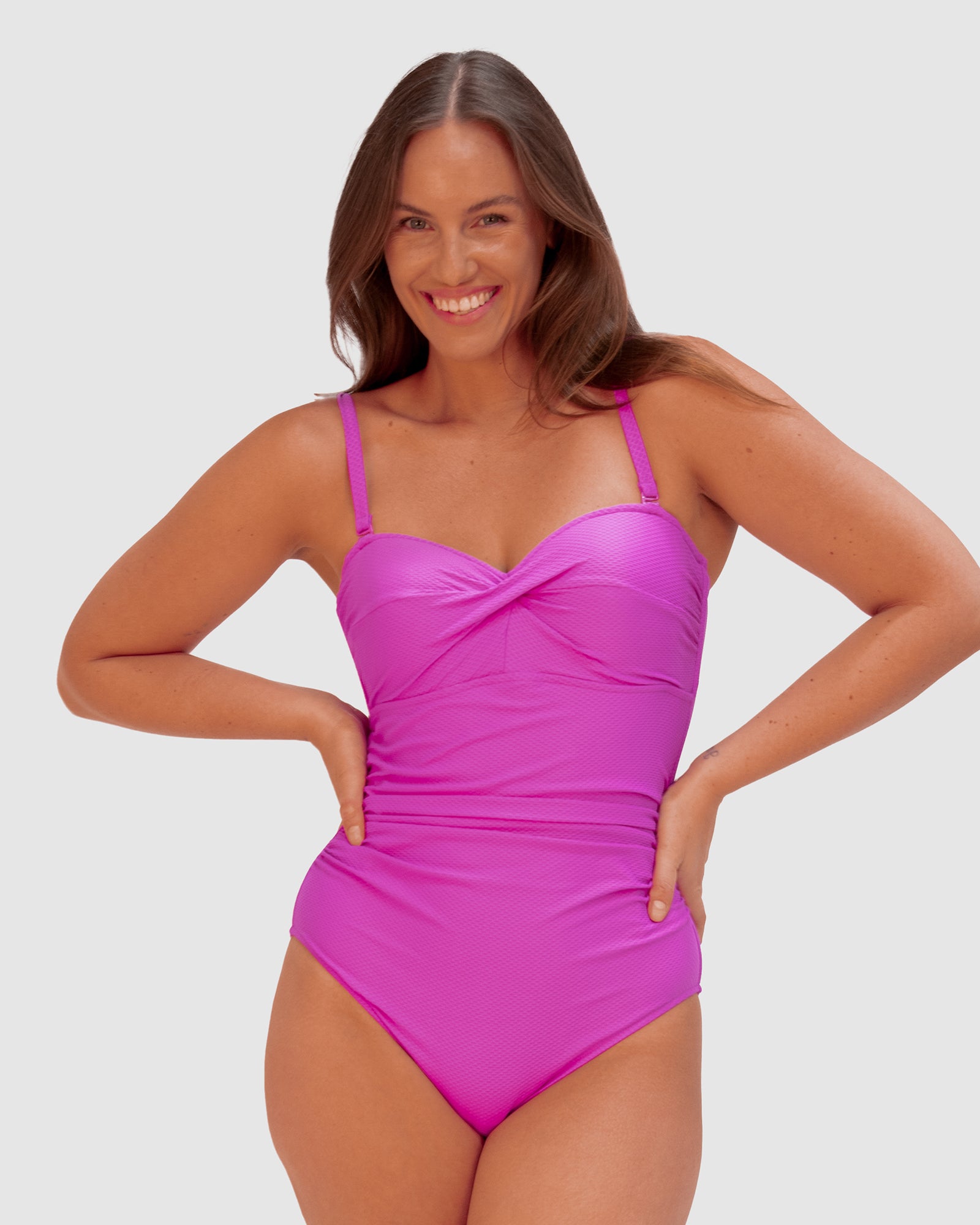 Rococco Twist Bandeau One Piece Swimsuit