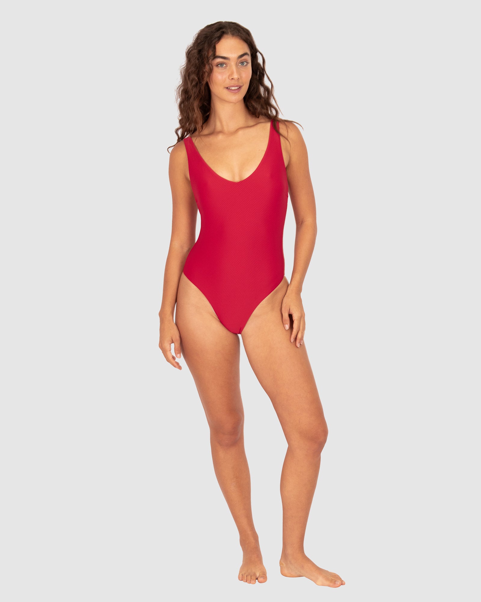 Rococco V Neck One Piece Swimsuit