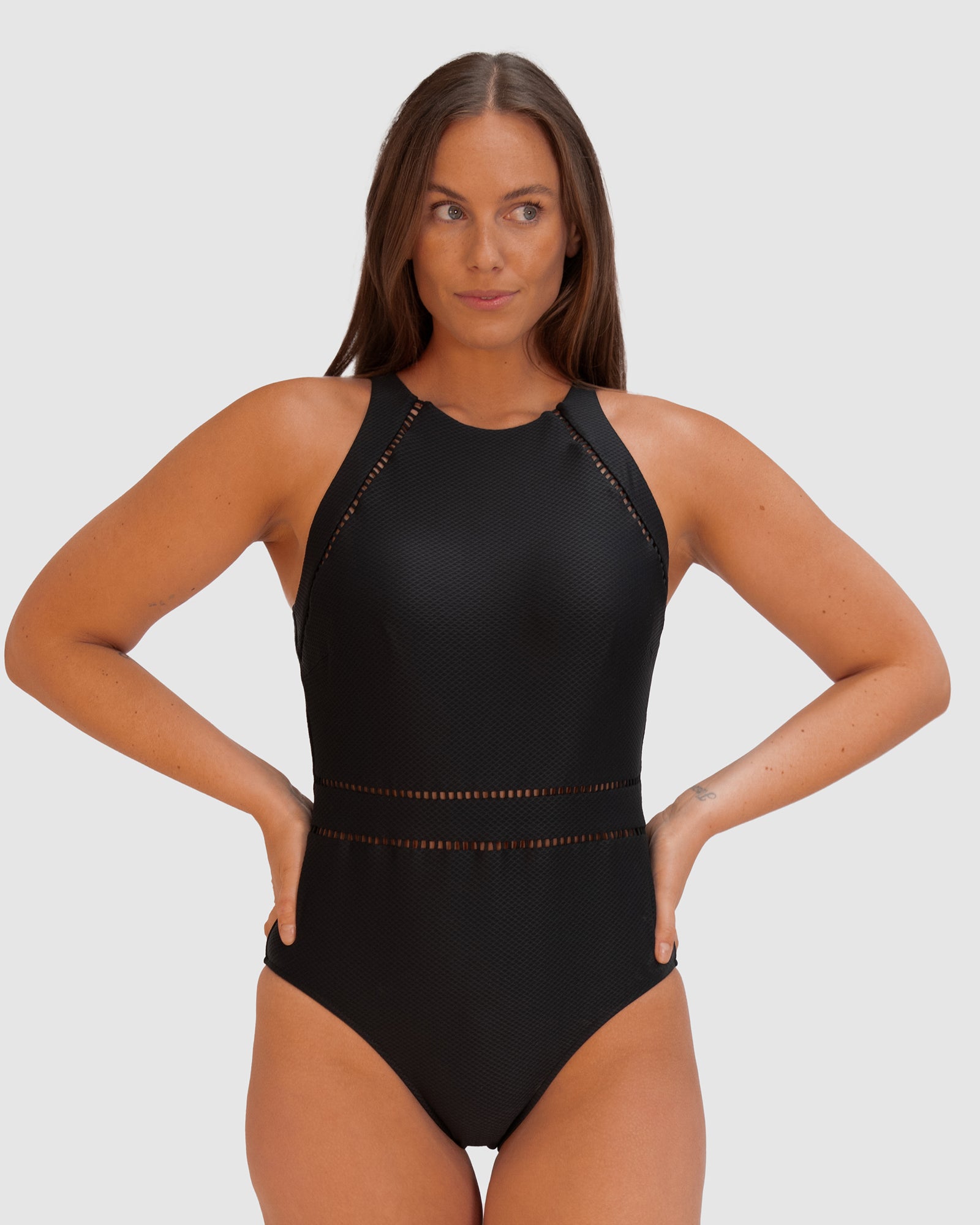 Rococco High Neck One Piece Swimsuit