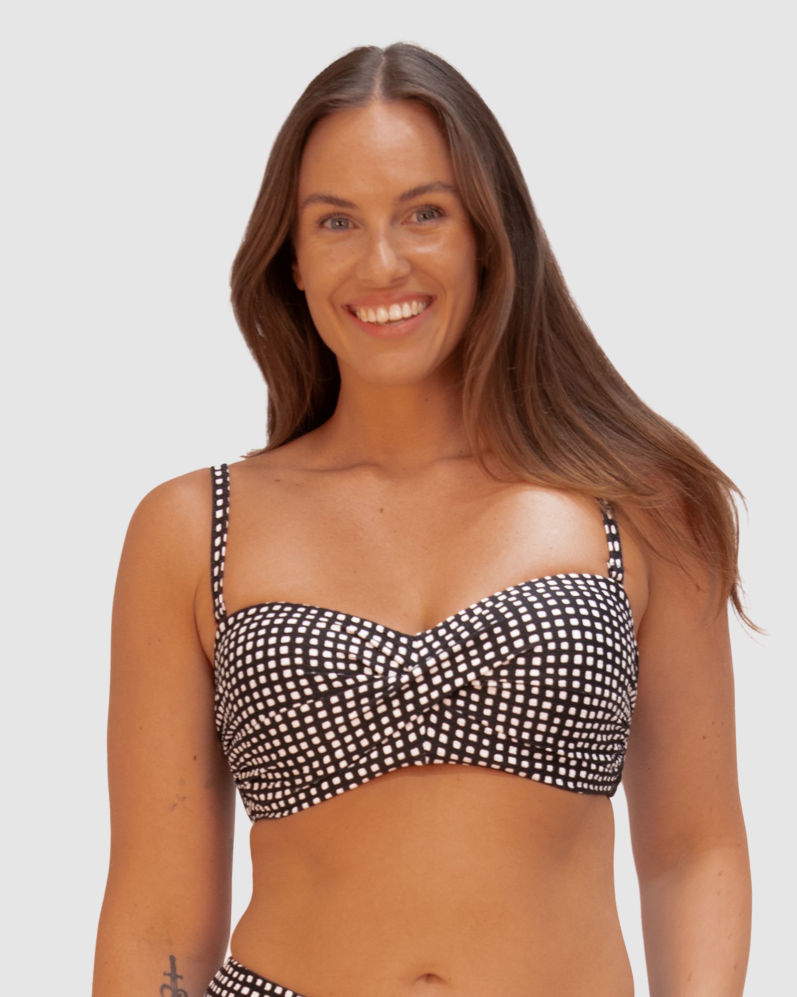 Picnic Point D-DD Cup Twist Bandeau Bikini Bra Top