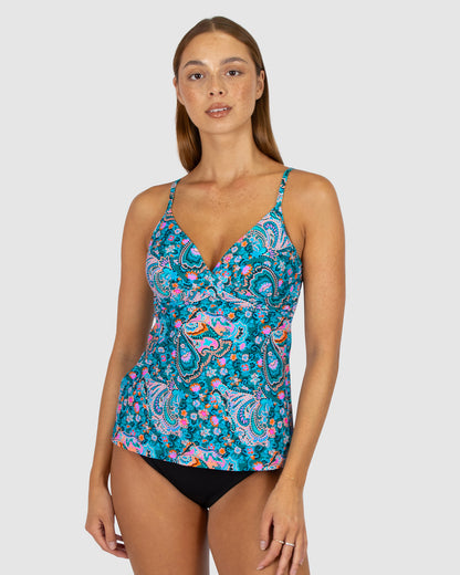 South Beach Multi Fit Wrap Singlet Top