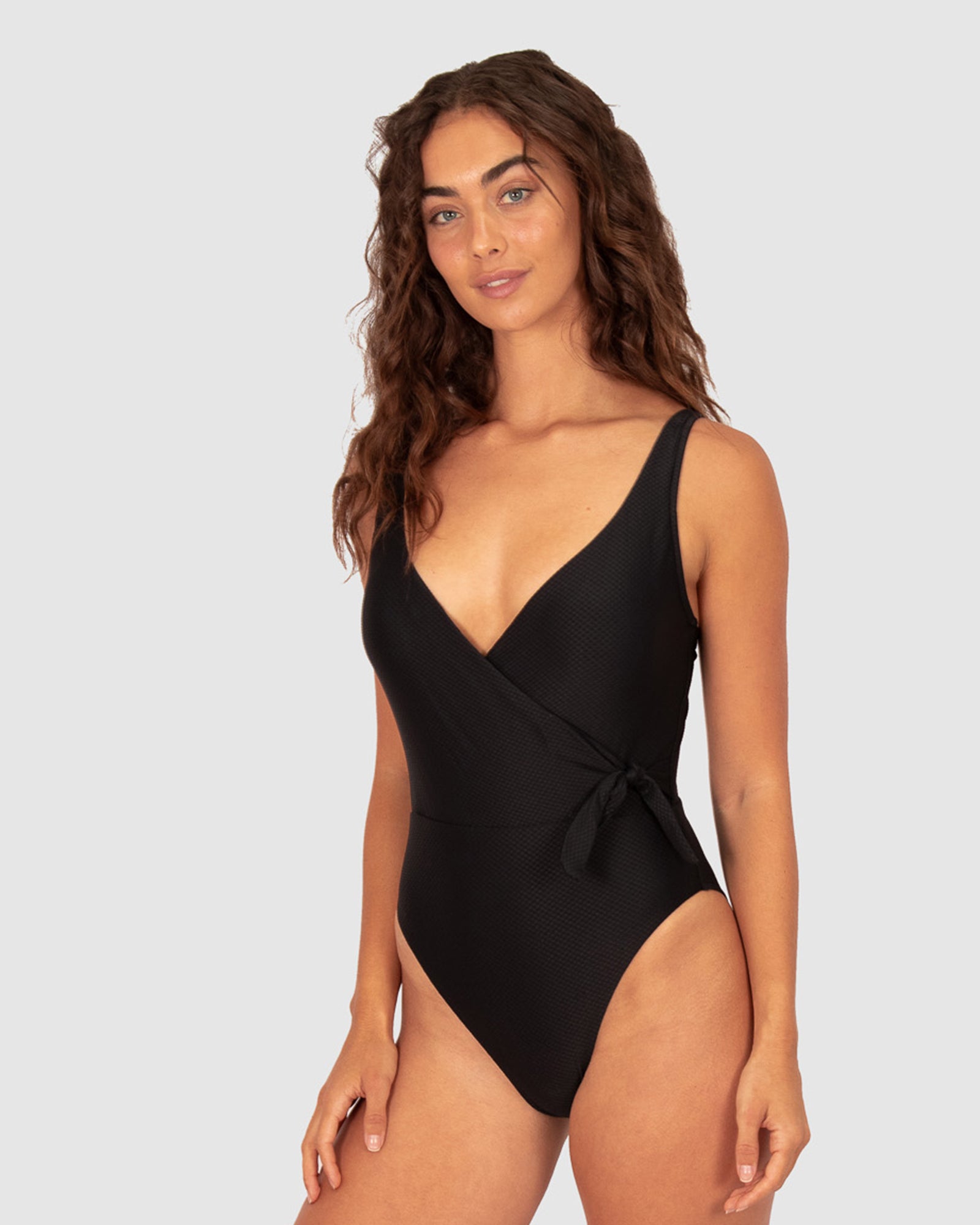 Rococco D-DD Cup Surplice One Piece Swimsuit