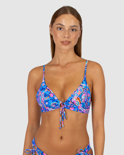 South Beach Fixed Triangle Bikini Bra Top