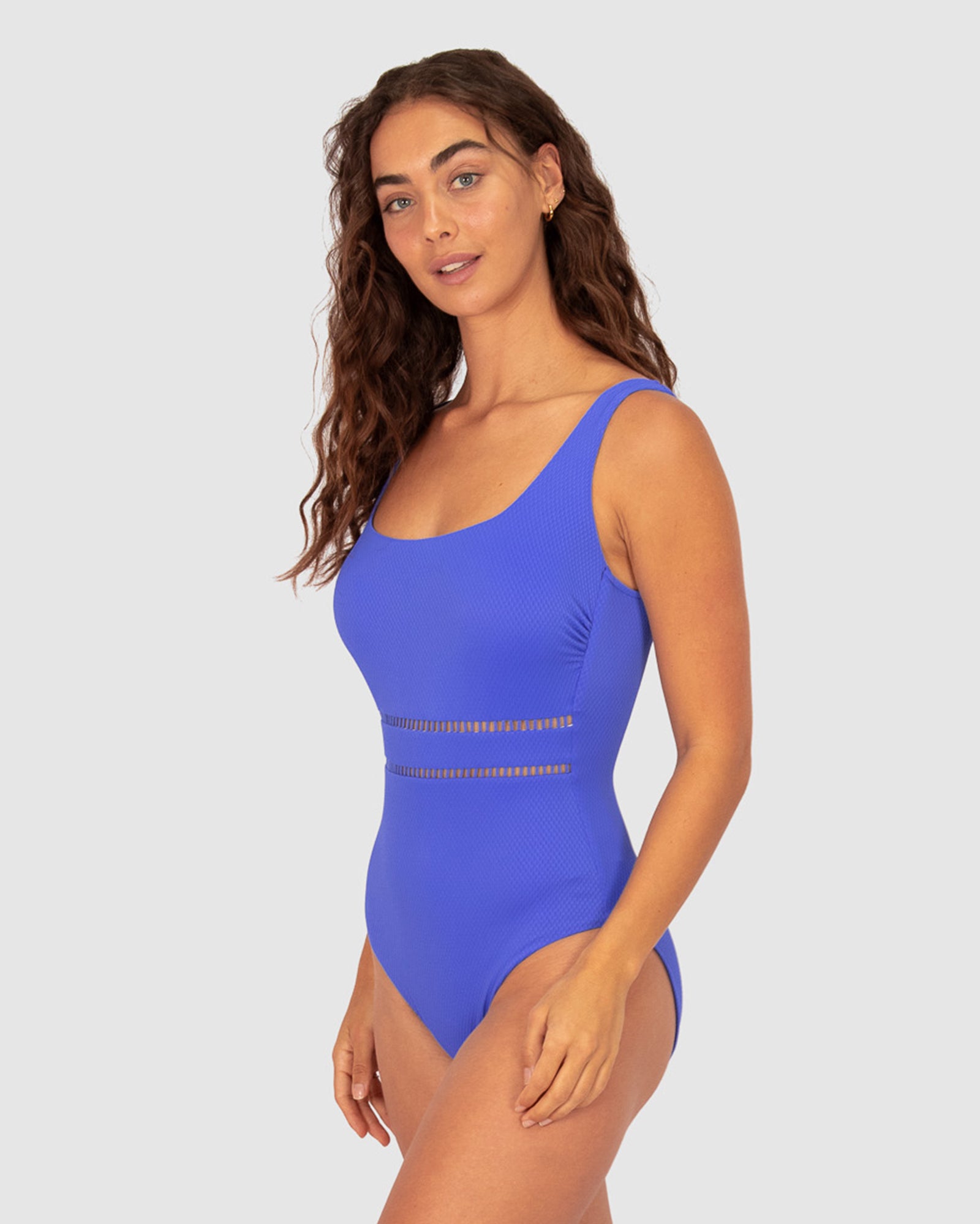 Rococco D-E Cup Square Neck One Piece Swimsuit