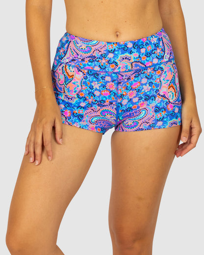 South Beach Boyleg Short Bikini Bottom