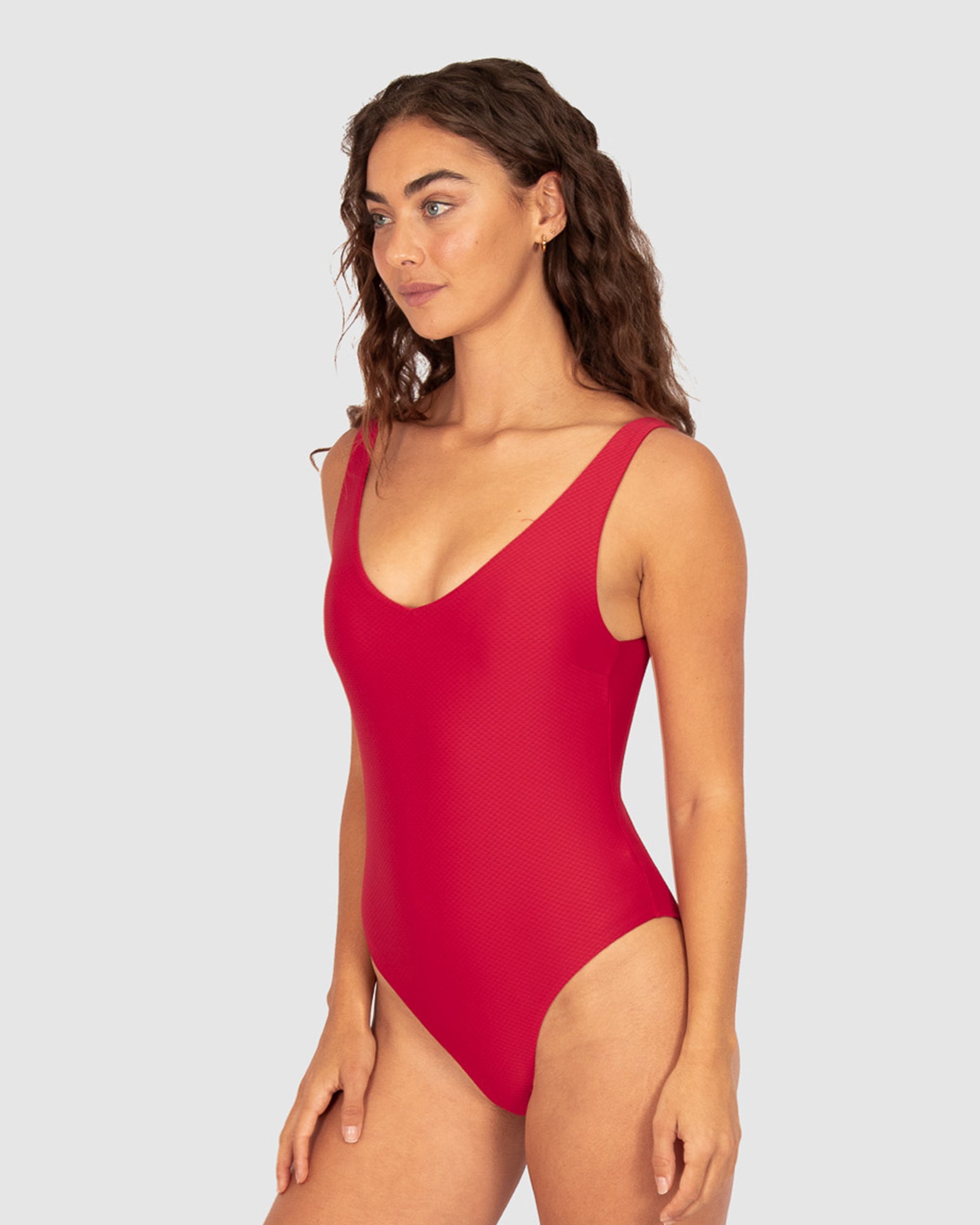 Rococco V Neck One Piece Swimsuit