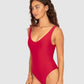 Rococco V Neck One Piece Swimsuit