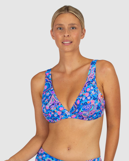 South Beach D-E Cup Underwire Bikini Bra Top