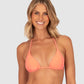 Malibu Ruched Slide Triangle Bikini Bra Top