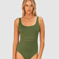 Rococco D-E Cup Square Neck One Piece Swimsuit