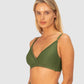 Rococco D-E Cup Ladder Lace Wrap Bikini Bra Top