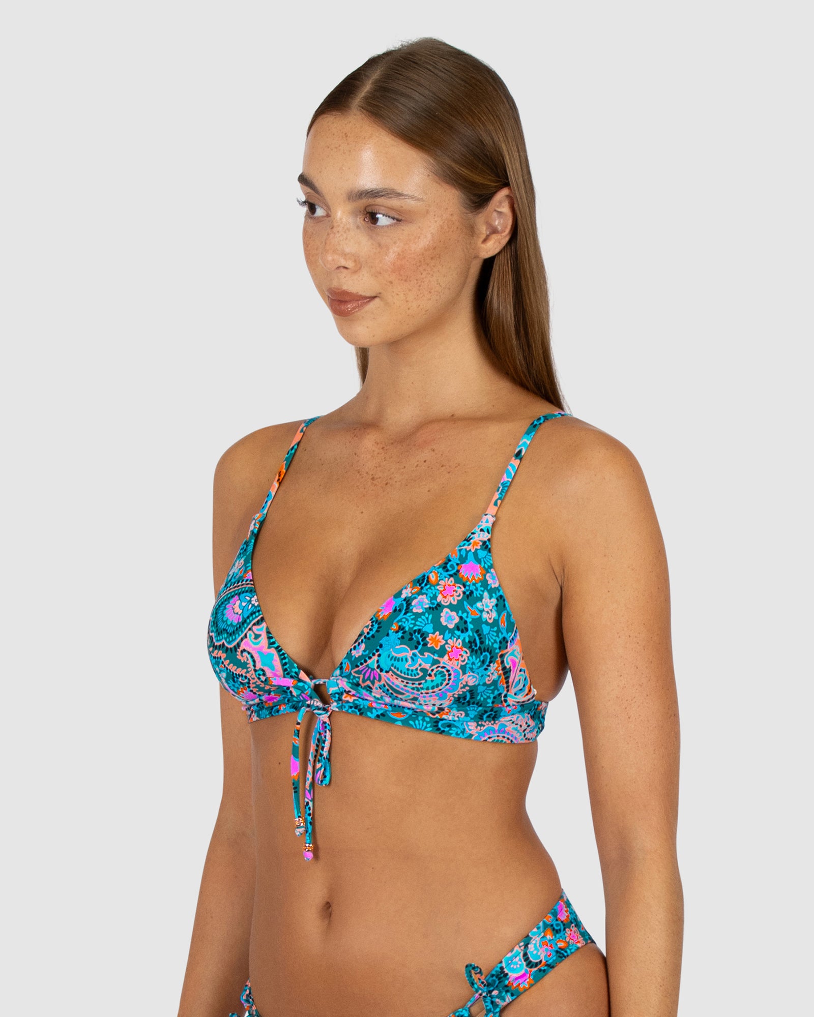 South Beach Fixed Triangle Bikini Bra Top