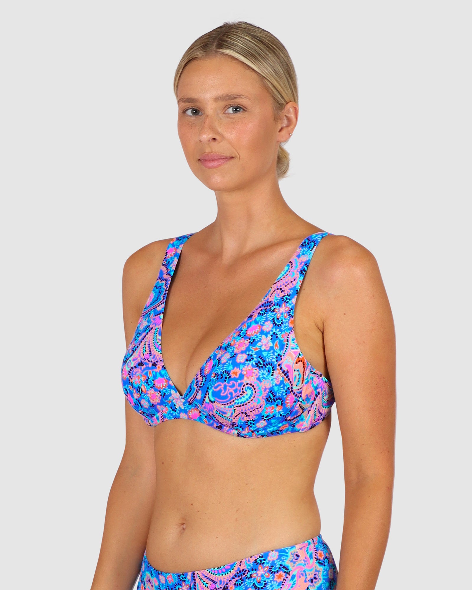 South Beach D-E Cup Underwire Bikini Bra Top