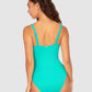 Rococco D-E Cup Ring Front One Piece Swimsuit