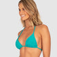 Malibu Ruched Slide Triangle Bikini Bra Top