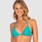 Malibu Ruched Slide Triangle Bikini Bra Top