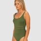 Rococco D-E Cup Square Neck One Piece Swimsuit