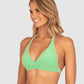 Malibu Ruched Halter Bikini Bra Top