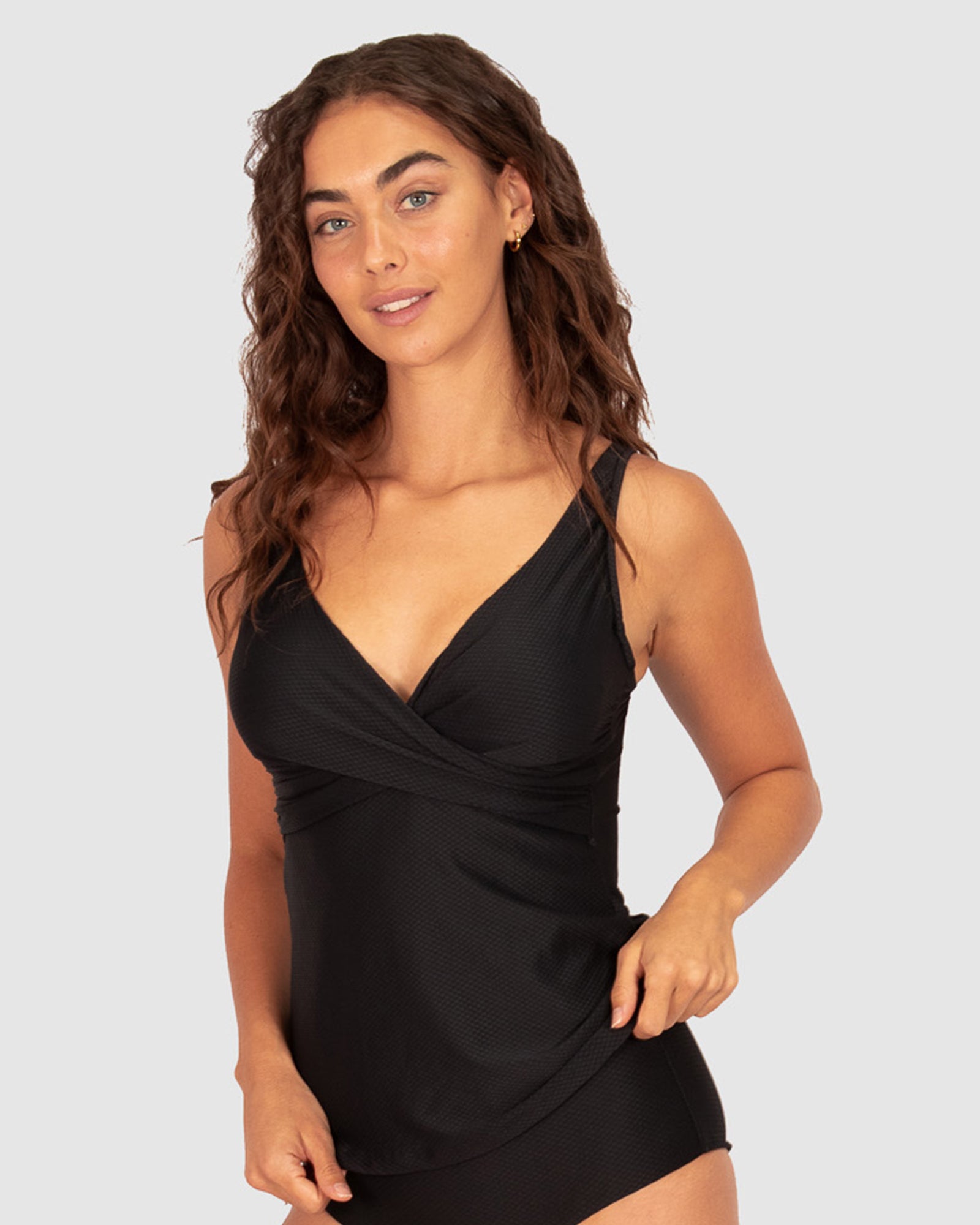 Rococco D-E Cup Wrap Singlet Top