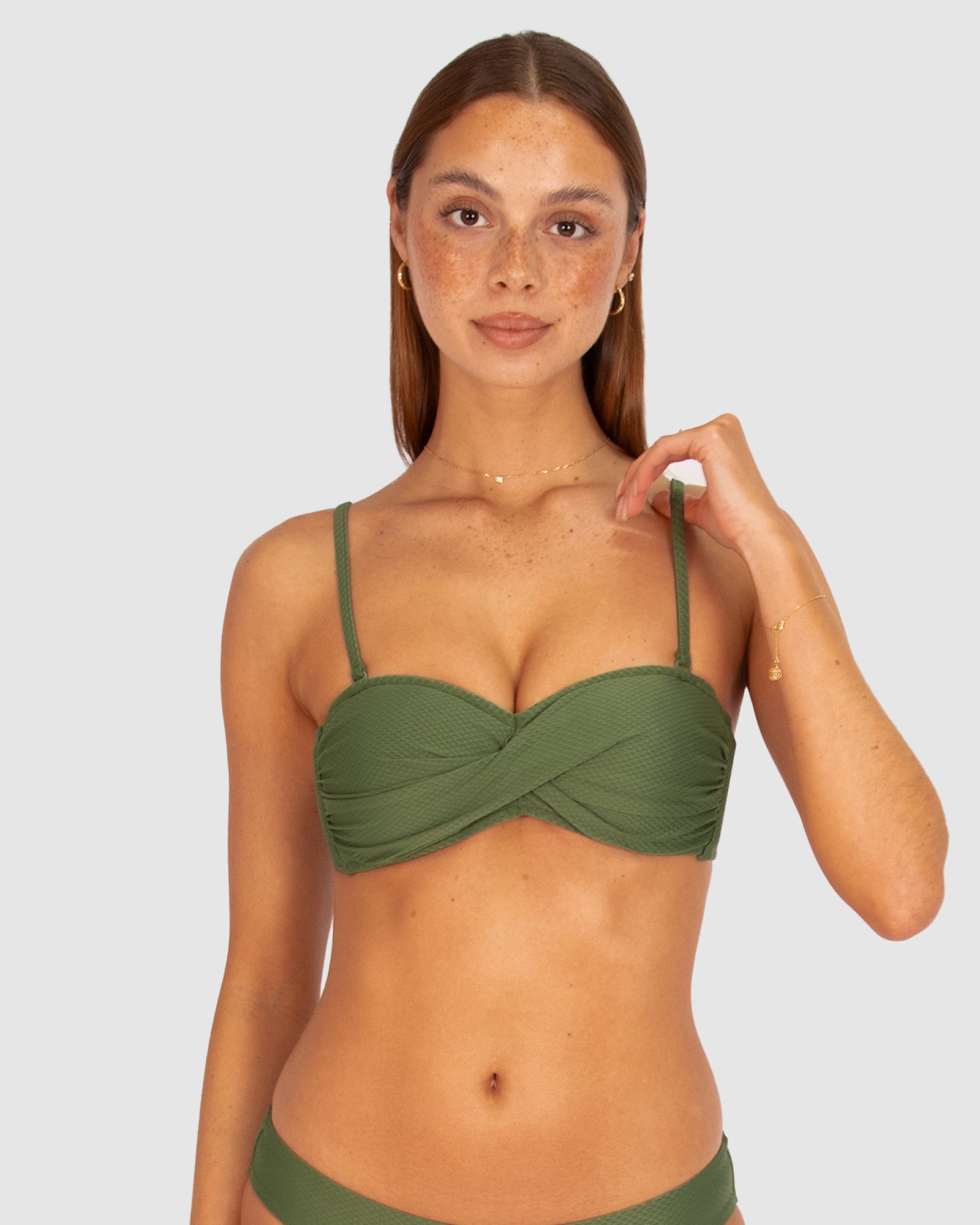 Rococco Twist Bandeau Bikini Bra Top