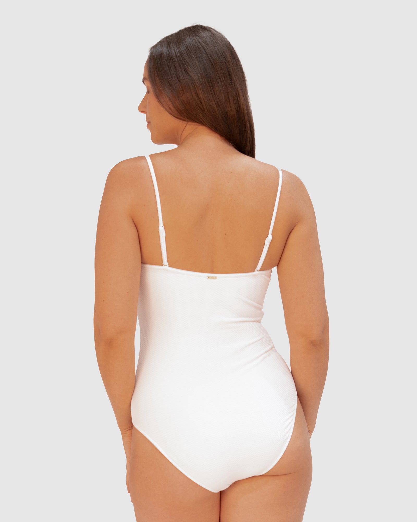 Rococco Luxe B-C Cup Trim Bandeau One Piece Swimsuit