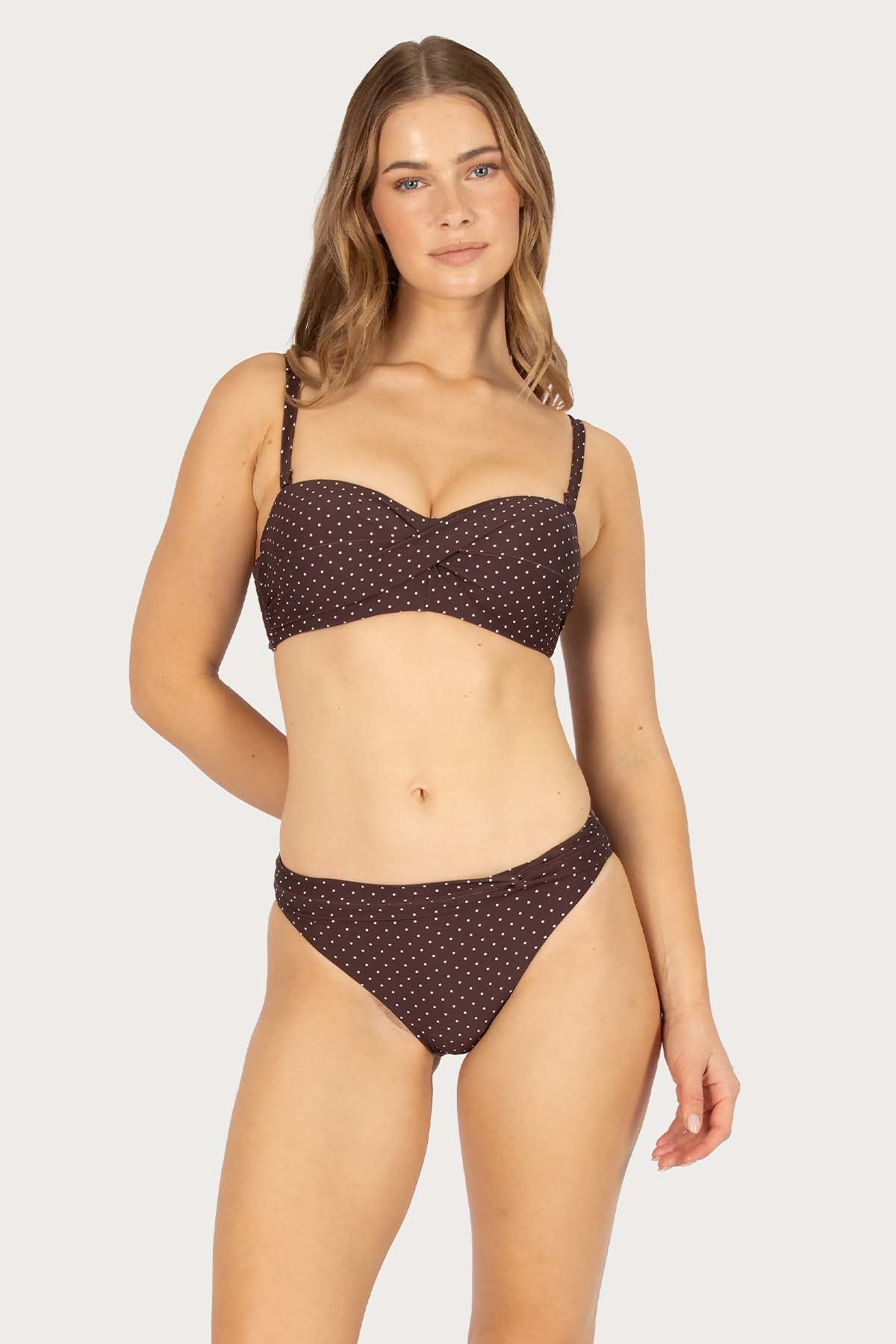 Sundancer D/DD Cup Twist Bandeau Bikini Bra Top