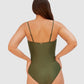 Rococco Luxe B-C Cup Trim Bandeau One Piece Swimsuit