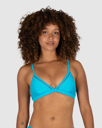 Rococco Fixed Ladder Lace Triangle Bikini Bra Top