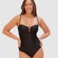 Rococco Luxe B-C Cup Trim Bandeau One Piece Swimsuit