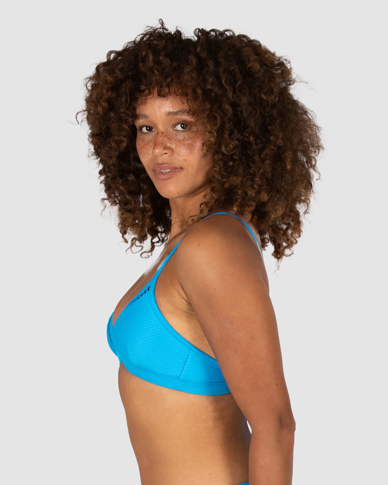 Rococco Fixed Ladder Lace Triangle Bikini Bra Top