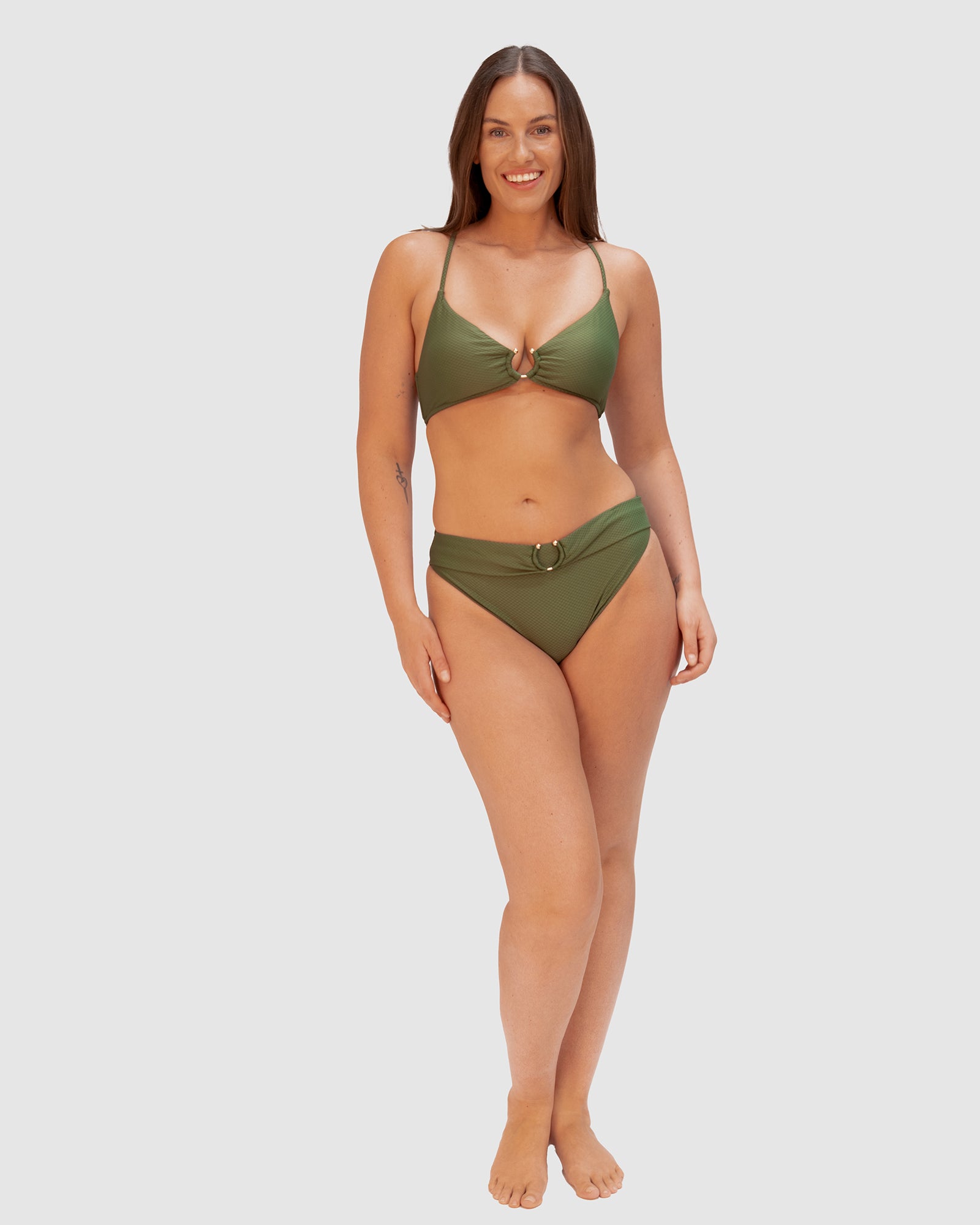 Rococco Luxe Cheeky High Waist Bikini Bottom