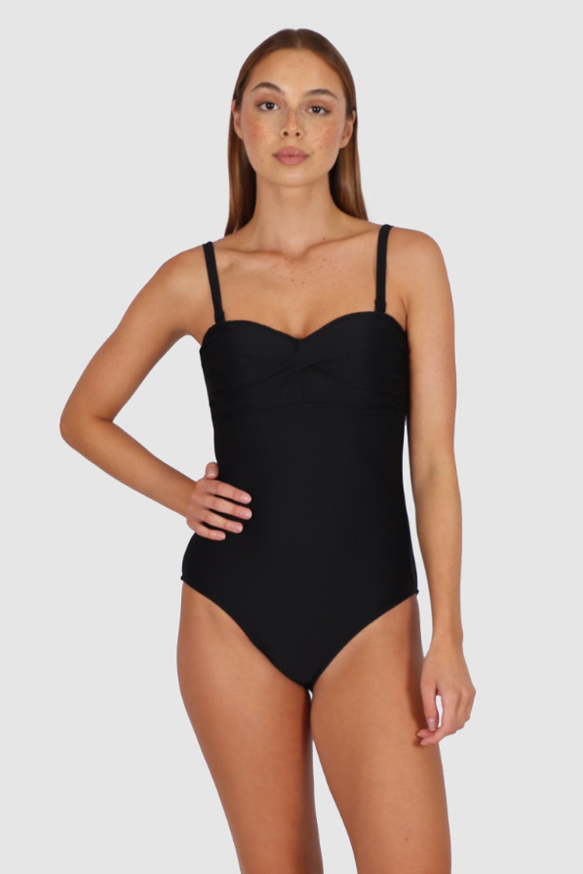 Rococco Twist Bandeau One Piece Swimsuit