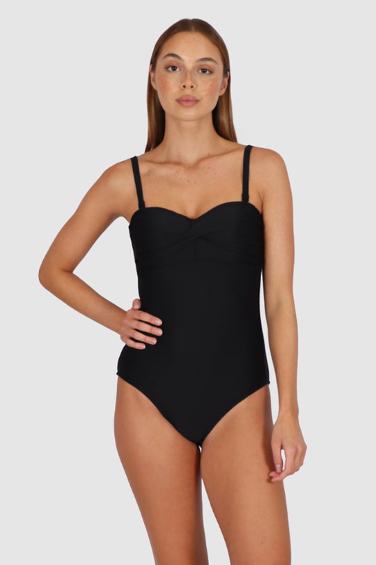 Rococco Twist Bandeau One Piece Swimsuit