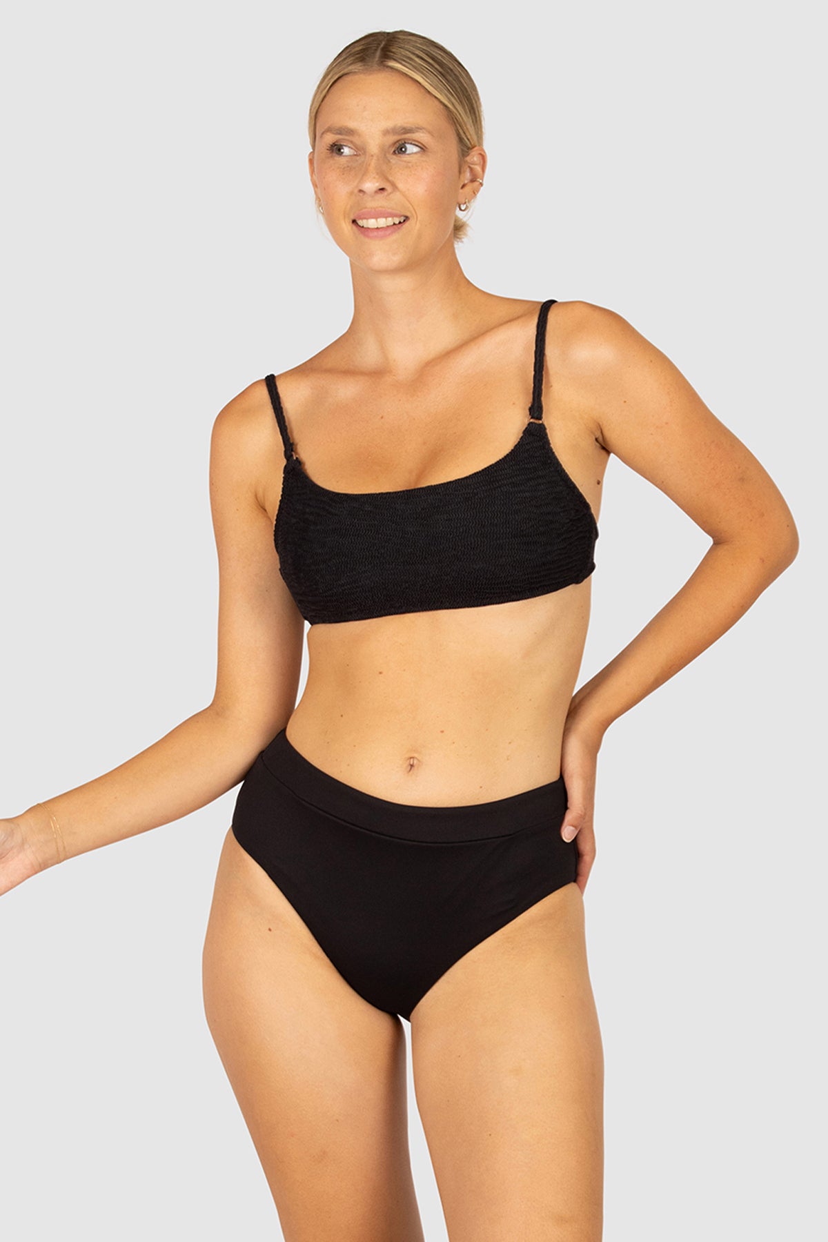 Chloro Banded Mid Bikini Bottom
