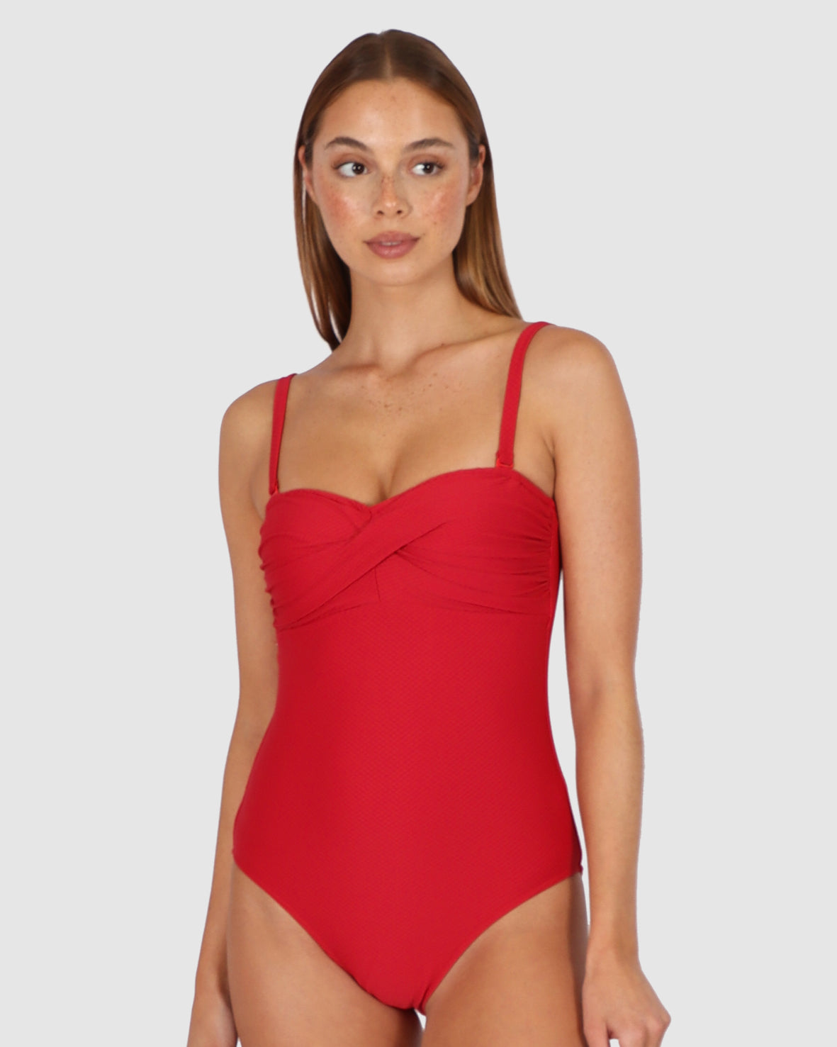 Rococco Twist Bandeau One Piece Swimsuit