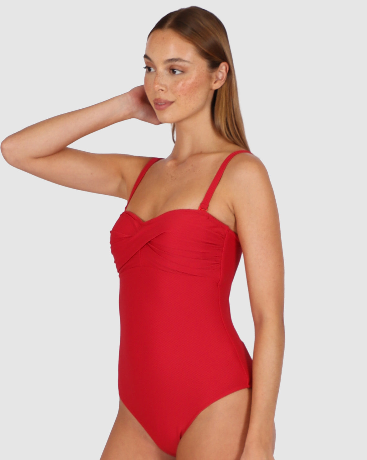 Rococco Twist Bandeau One Piece Swimsuit