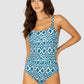 La Selva D-E Cup Square Neck One Piece Swimsuit