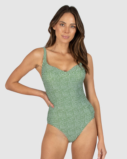 Marilyn C-DD Soft Cup Sweetheart One Piece Swimsuit