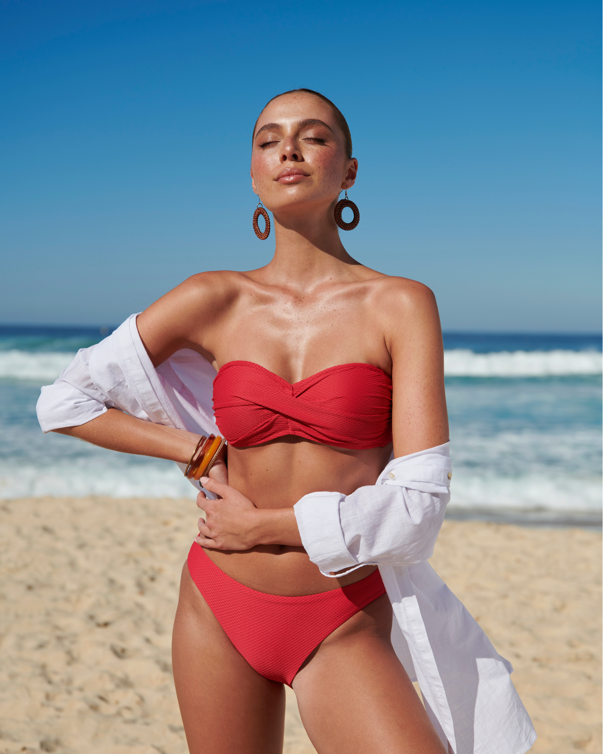 Rococco Twist Bandeau Bikini Bra Top