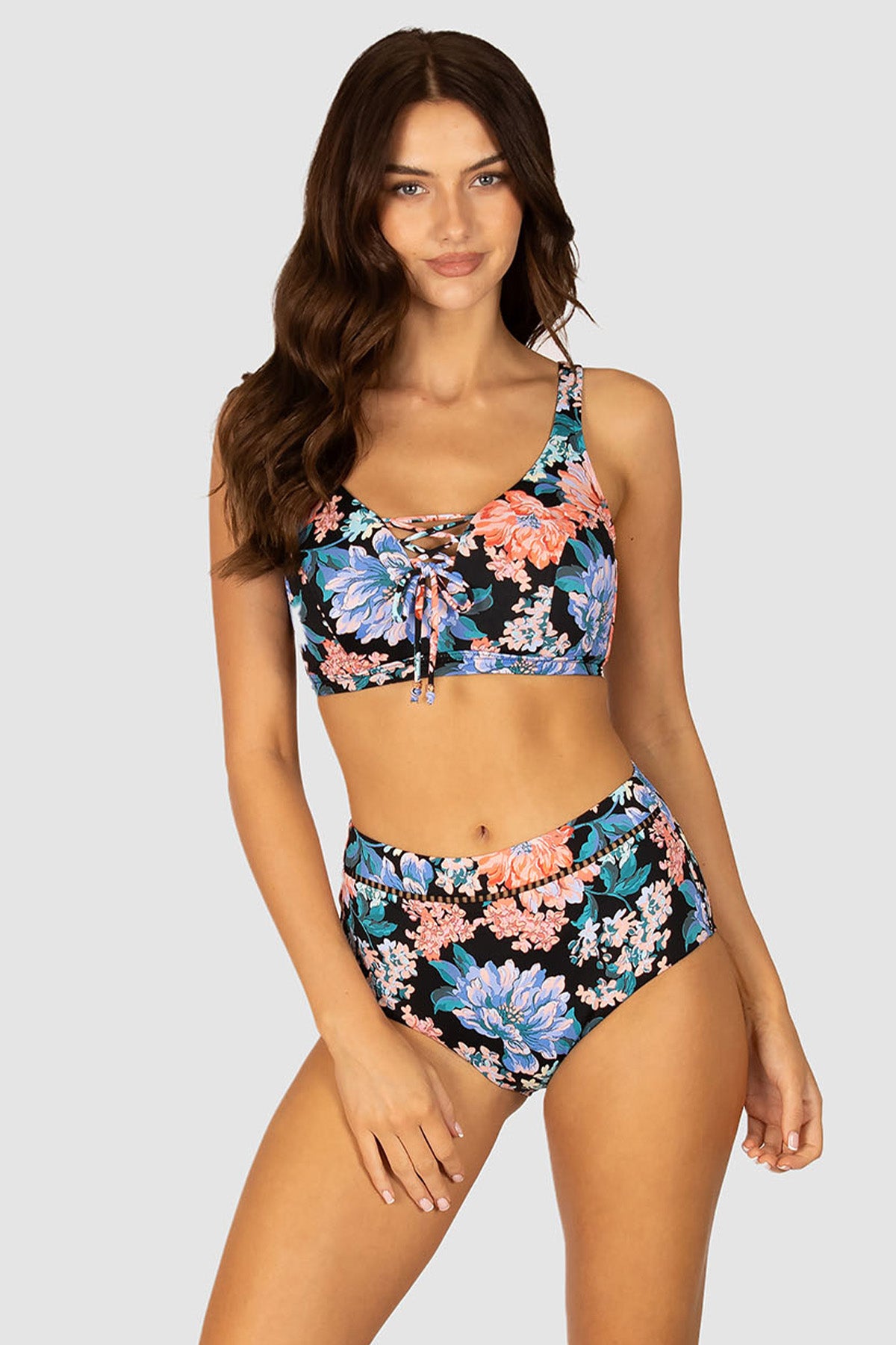 Le Jardin F/G Lace Up Bikini Bra Top