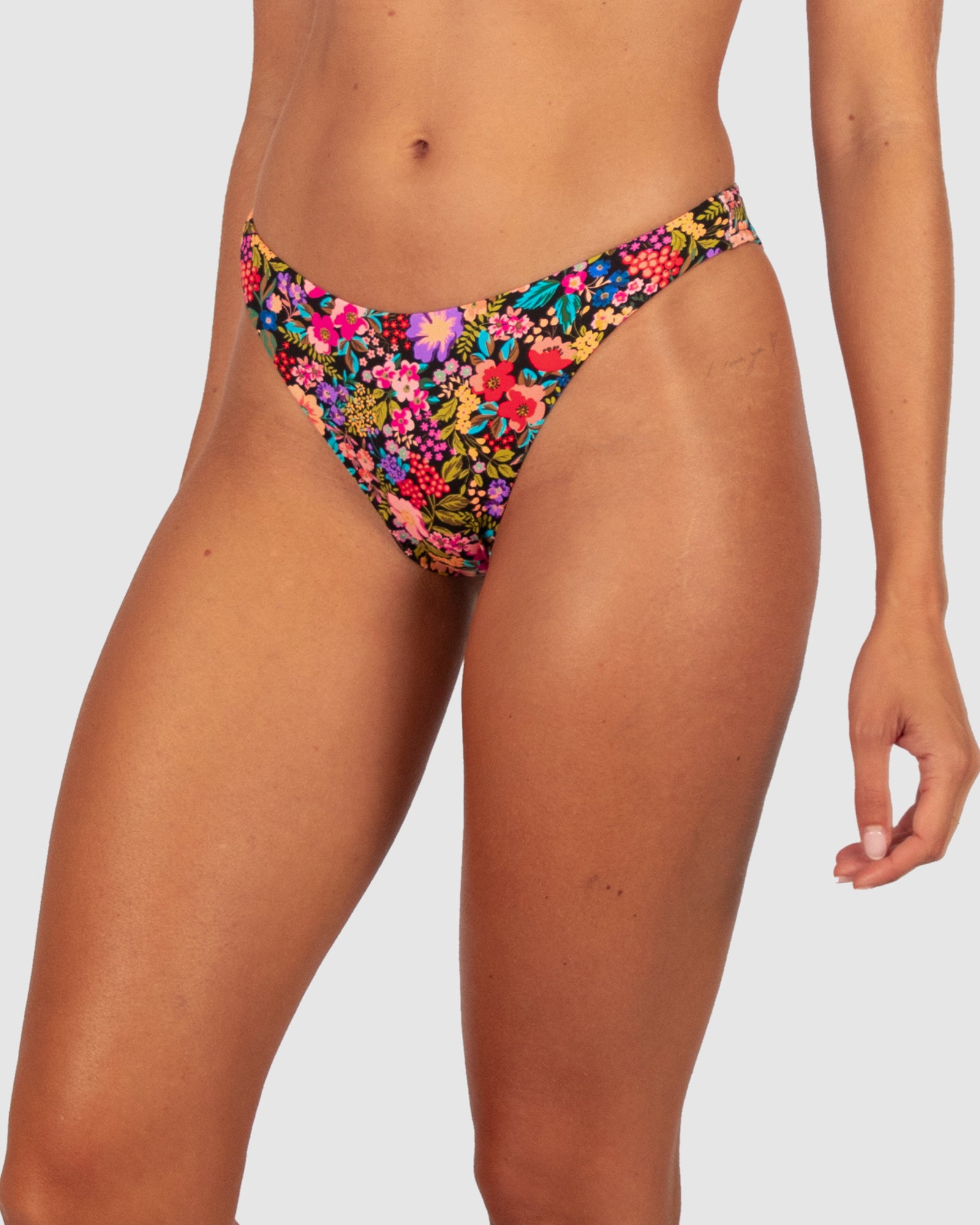 high leg rio pant flora swimwear swim bottom