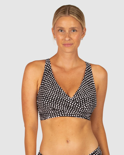 Picnic Point F Cup Wrap Bikini Bra Top