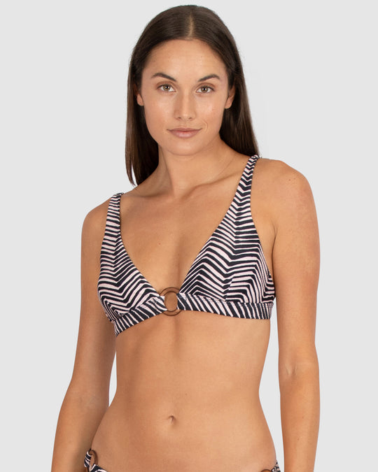 Tidal Wave Ring Front Bikini Bra