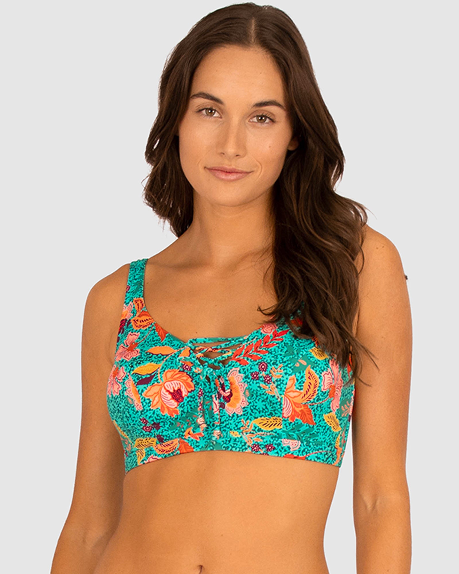 NOMAD SUMMER E/F/G CUP LACE UP SWIM BRA TOP