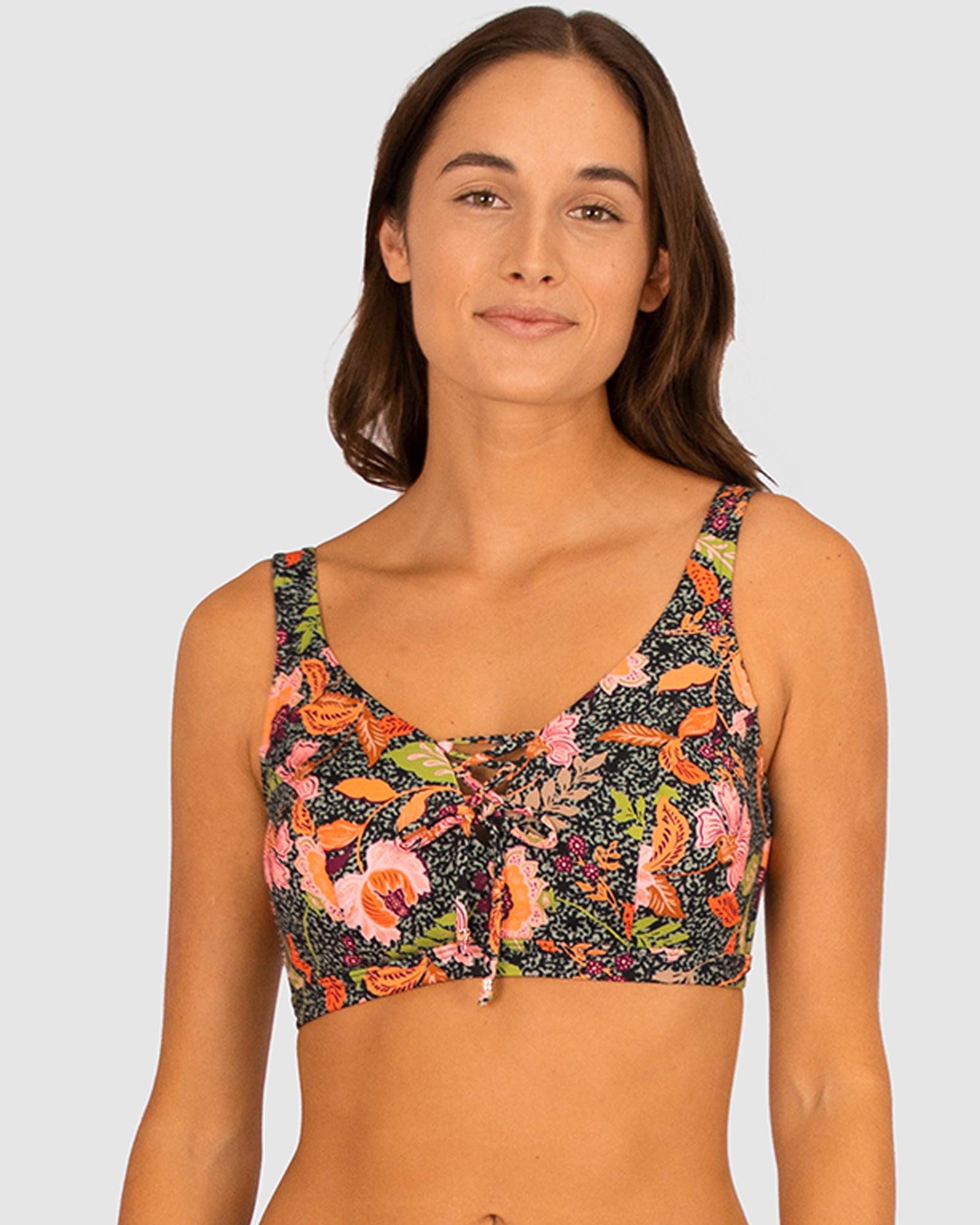 NOMAD SUMMER E/F/G CUP LACE UP SWIM BRA TOP