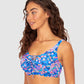 South Beach E-F-G Cup Lace Up Bikini Bra Top