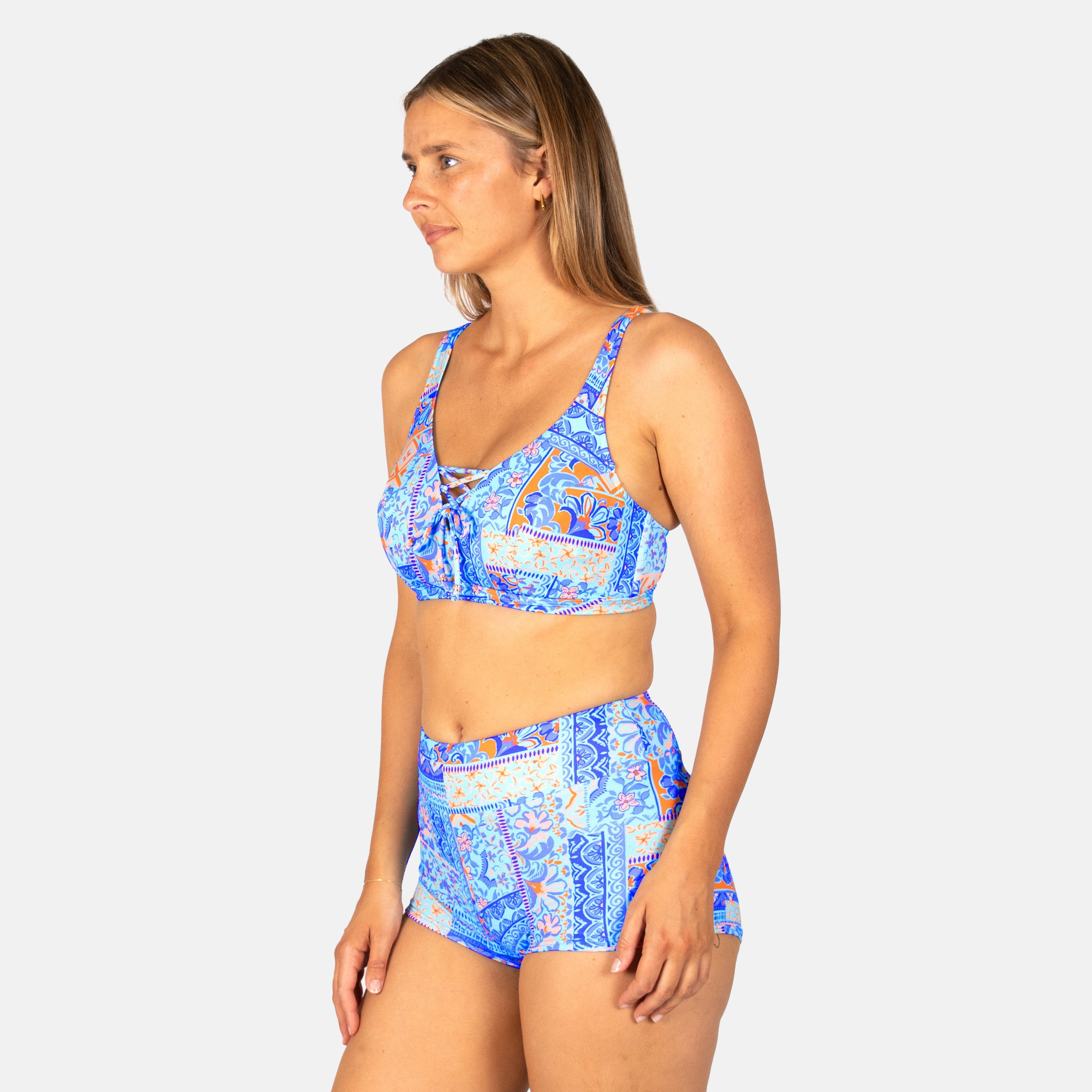 Tulum E-F-G Cup Lace Up Bikini Bra Top