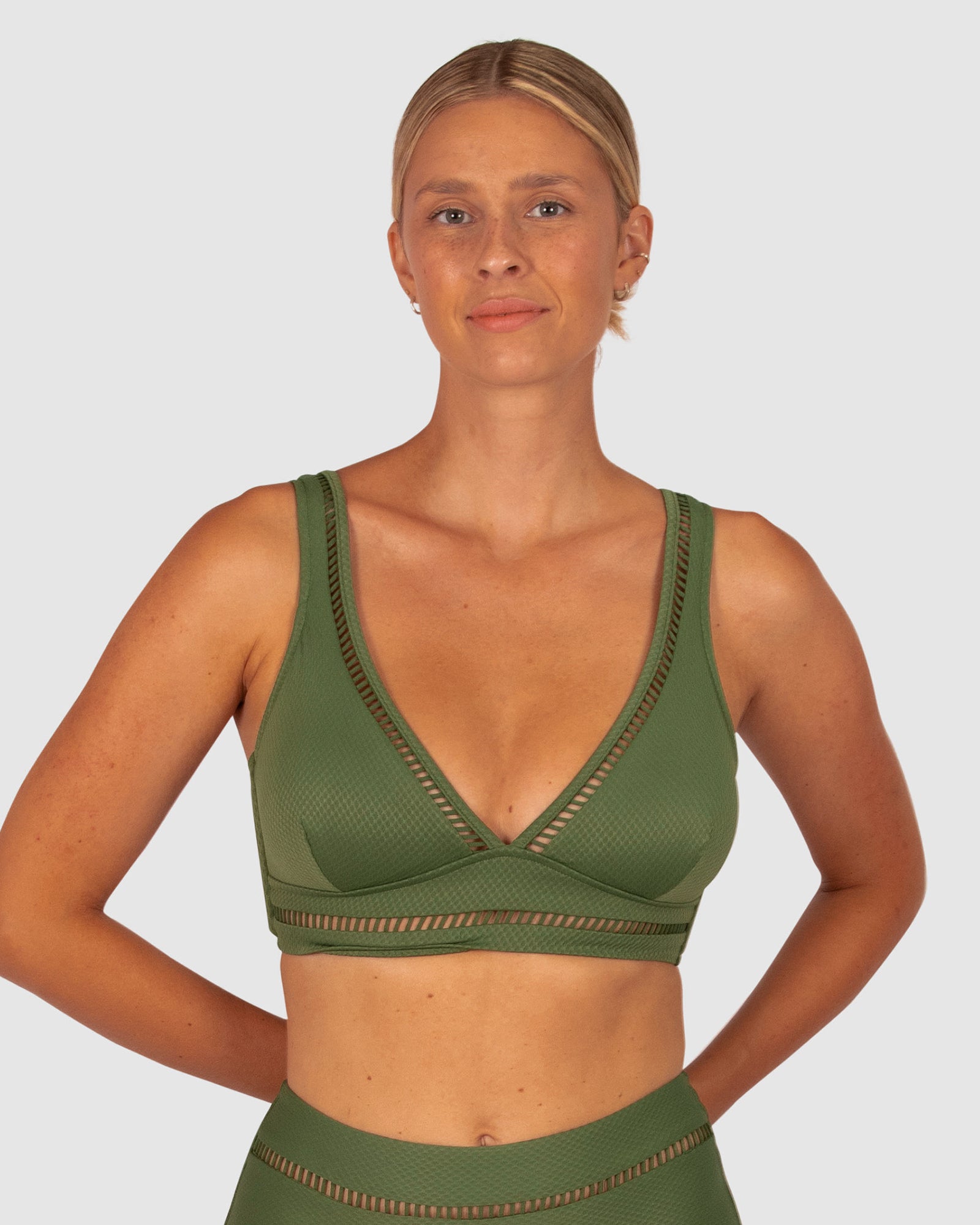 Rococco D-DD Cup Longline Bikini Bra Top